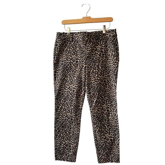 J Crew Winnie Office Ready Sprint Pants Animal Print 8 - Picture 2 of 8
